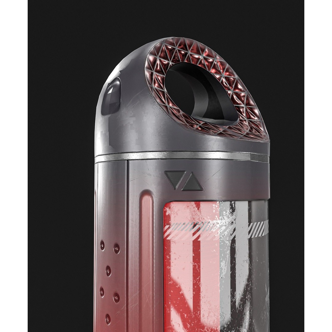 Sci-Fi Teleportation Device 3D Model – Low Poly Game Asset, PBR Textures - View 8