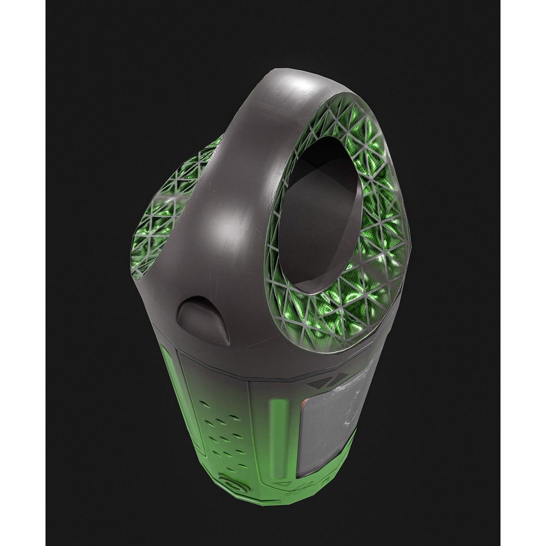 Sci-Fi Teleportation Device 3D Model – Low Poly Game Asset, PBR Textures - View 9