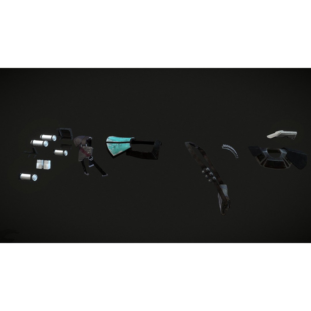 Clone Trooper 3D Model – Low Poly Character Asset, Rigged FBX - View 7