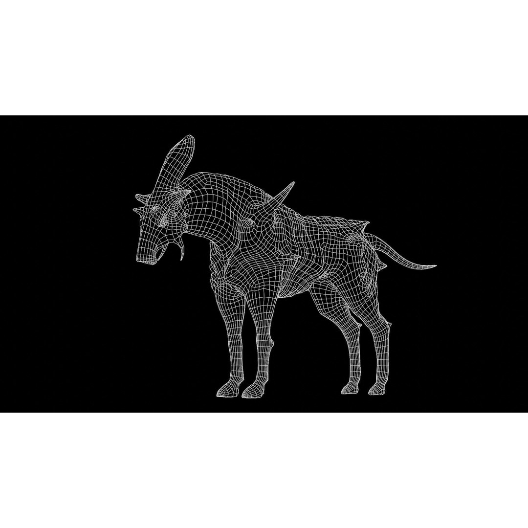 Alien Horse Creature 3D Model – Low Poly Rigged Fantasy Asset, FBX - View 30
