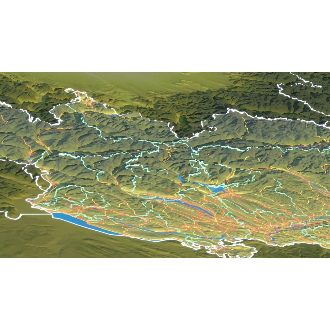 Switzerland Map 3D Model – Realistic Satellite Terrain, FBX, OBJ - View 17