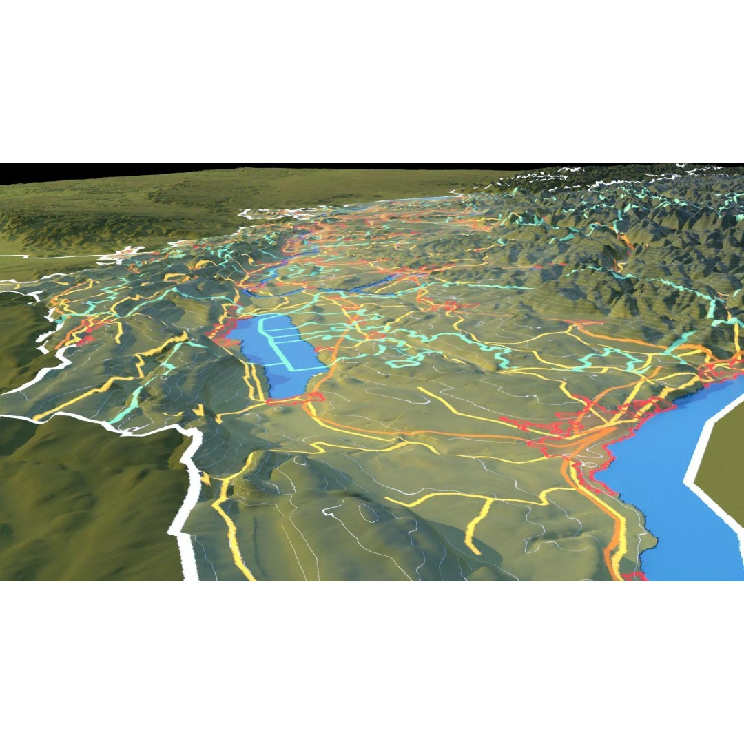 Switzerland Map 3D Model – Realistic Satellite Terrain, FBX, OBJ - View 18