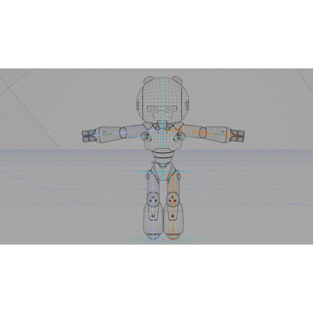 Hell Boy Bot 3D Model – Rigged Sci-Fi Character for Unity & Unreal Engine