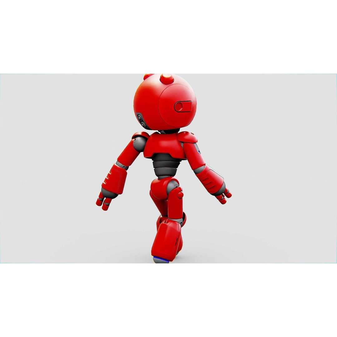 Hell Boy Bot 3D Model – Rigged Sci-Fi Character for Unity & Unreal Engine - View 10