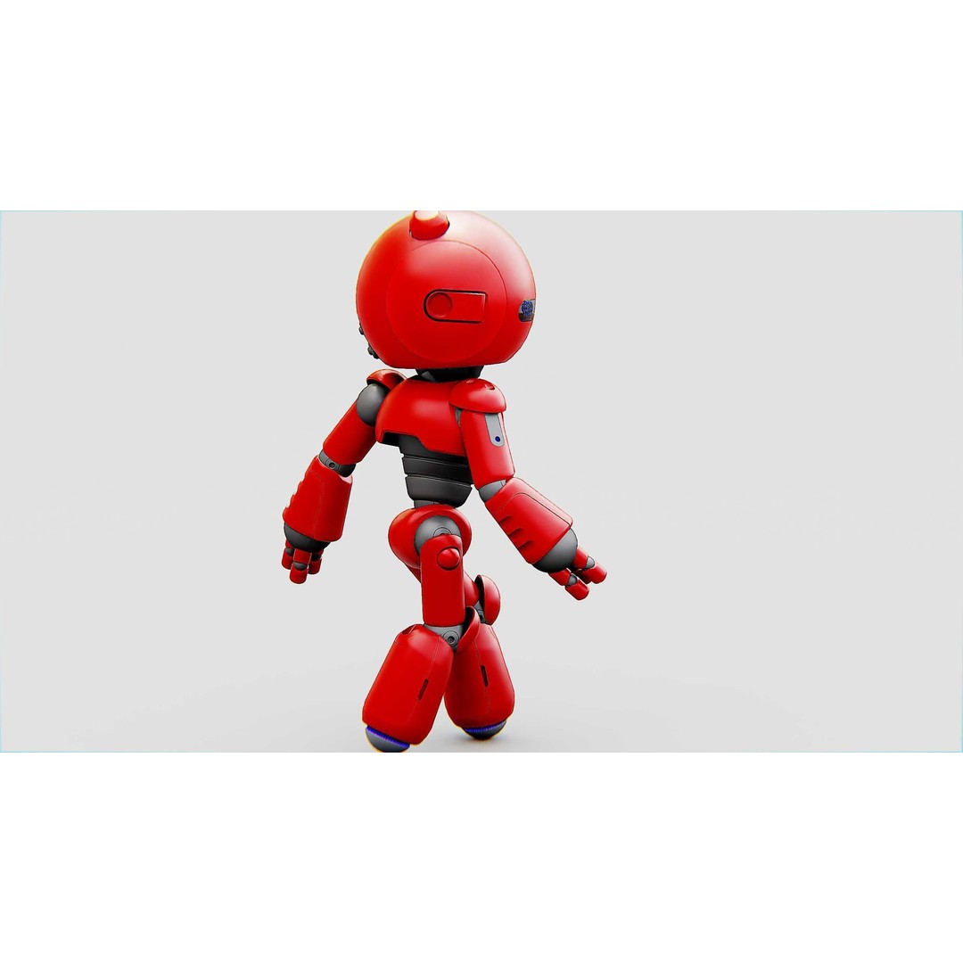 Hell Boy Bot 3D Model – Rigged Sci-Fi Character for Unity & Unreal Engine - View 11