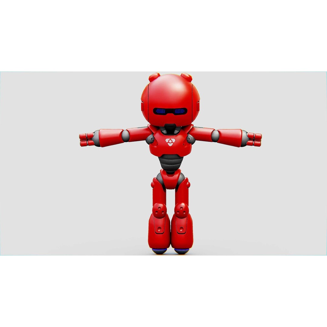 Hell Boy Bot 3D Model – Rigged Sci-Fi Character for Unity & Unreal Engine - View 24