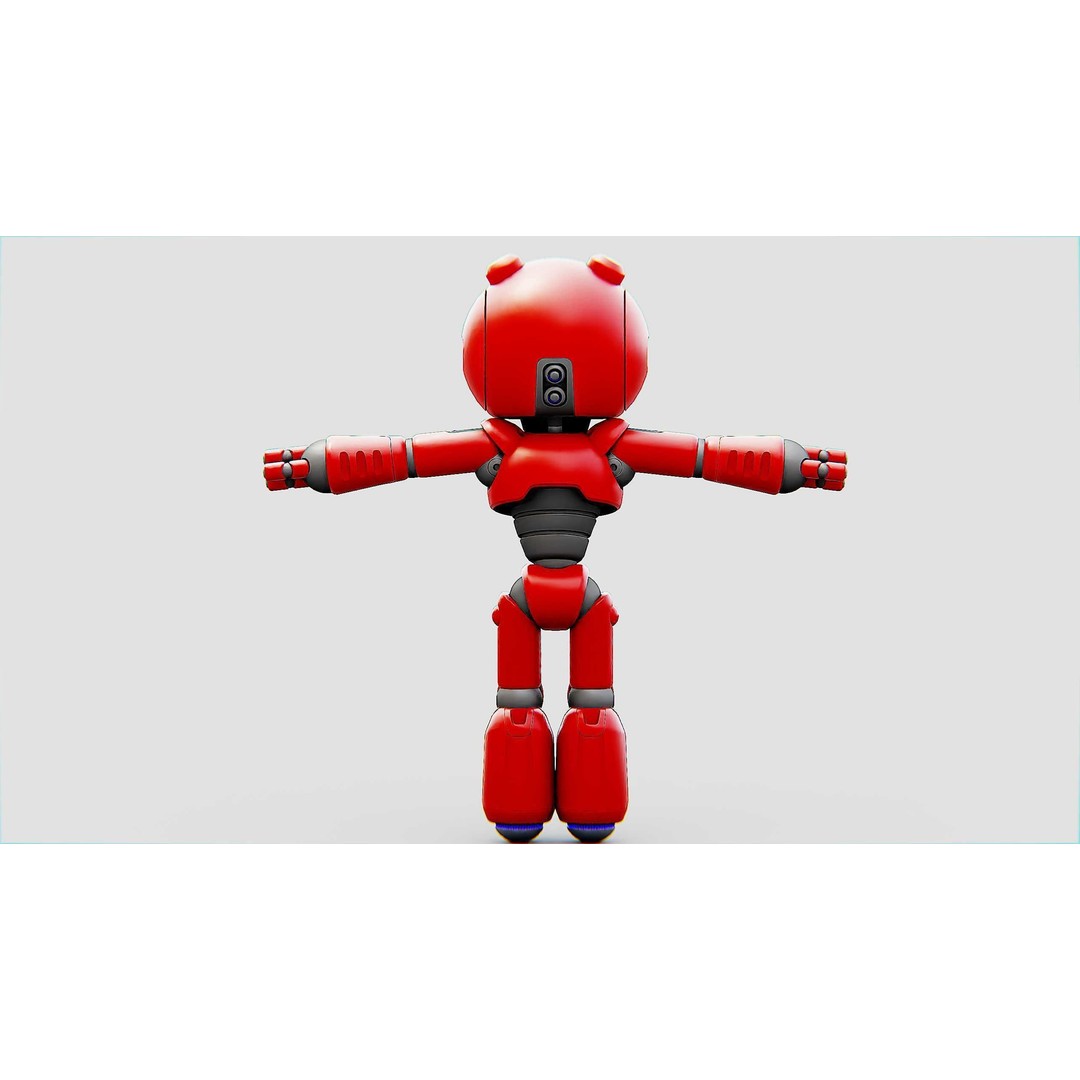 Hell Boy Bot 3D Model – Rigged Sci-Fi Character for Unity & Unreal Engine - View 25