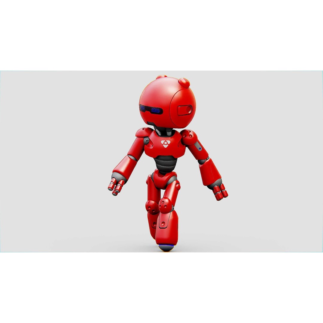 Hell Boy Bot 3D Model – Rigged Sci-Fi Character for Unity & Unreal Engine - View 3