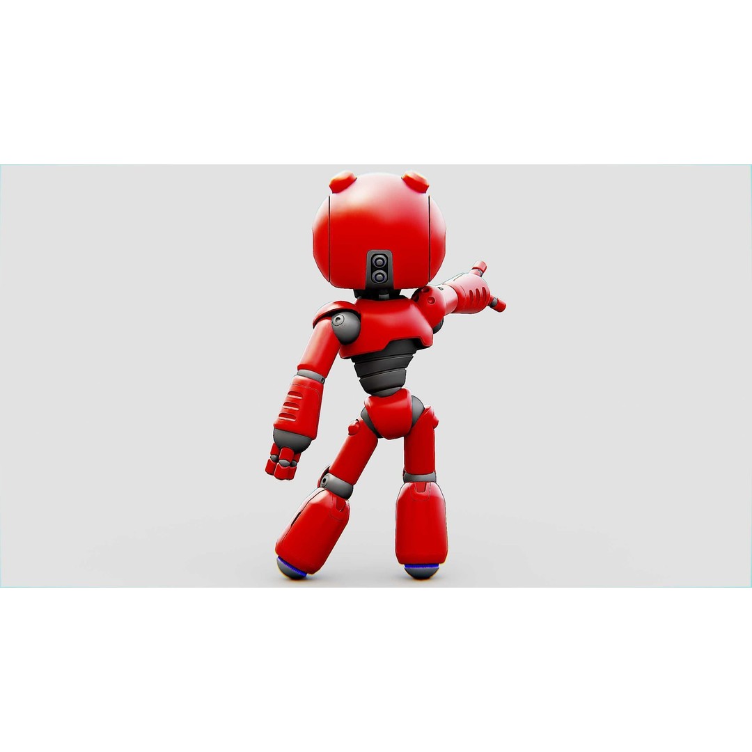 Hell Boy Bot 3D Model – Rigged Sci-Fi Character for Unity & Unreal Engine - View 30