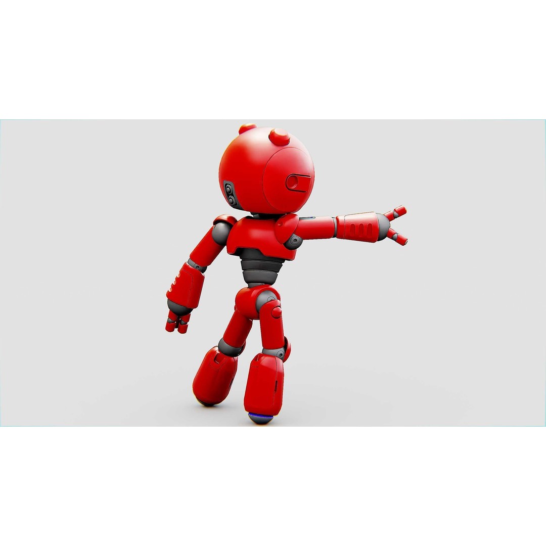 Hell Boy Bot 3D Model – Rigged Sci-Fi Character for Unity & Unreal Engine - View 31