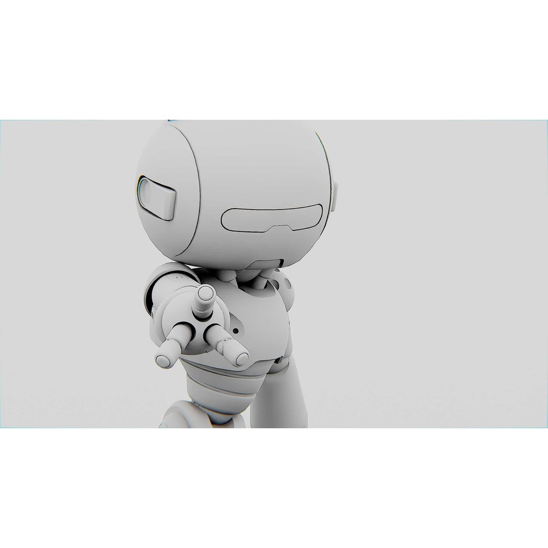 Hell Boy Bot 3D Model – Rigged Sci-Fi Character for Unity & Unreal Engine - View 33