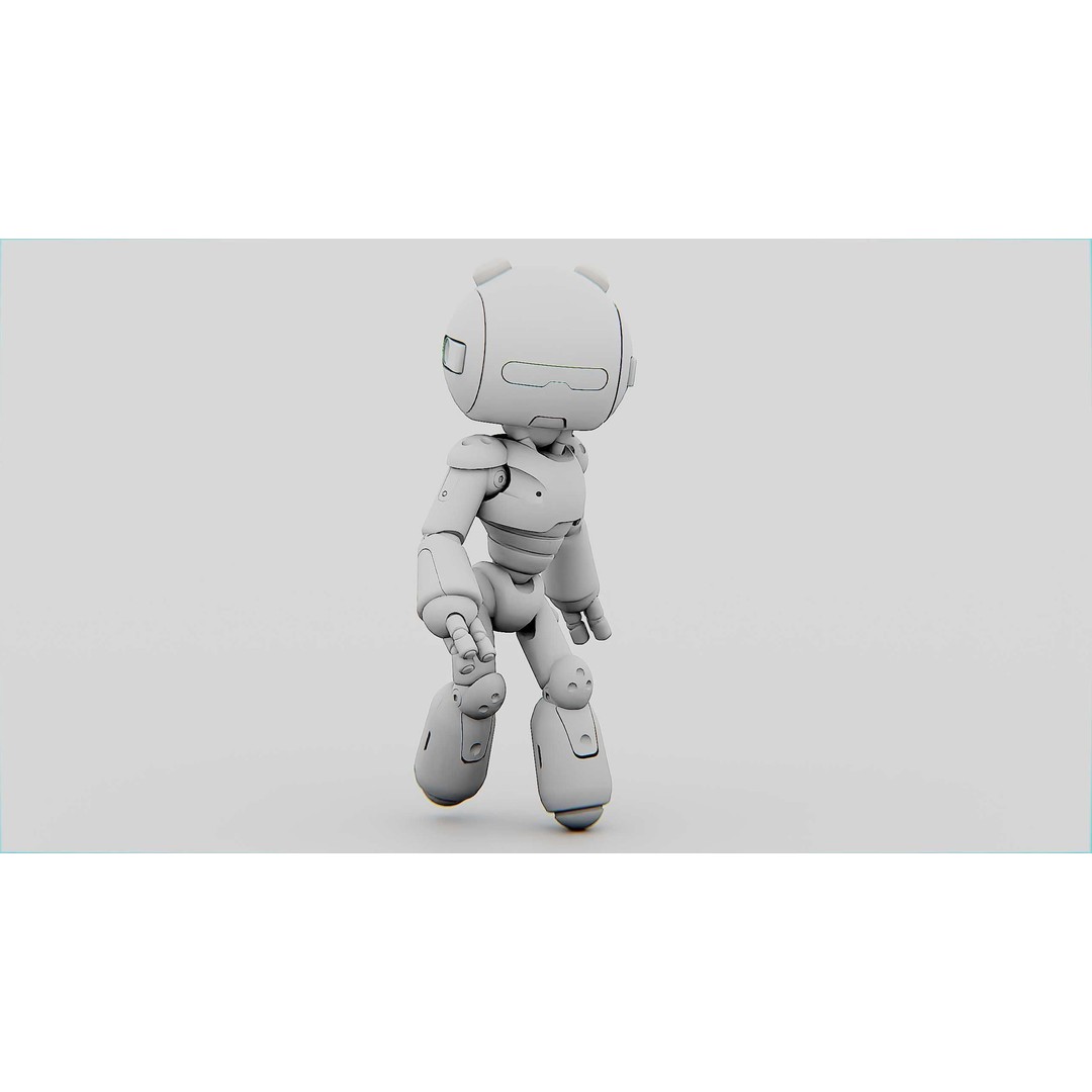 Hell Boy Bot 3D Model – Rigged Sci-Fi Character for Unity & Unreal Engine - View 36