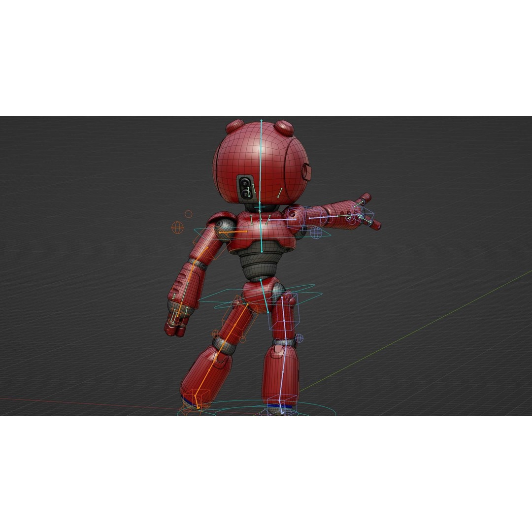 Hell Boy Bot 3D Model – Rigged Sci-Fi Character for Unity & Unreal Engine - View 39