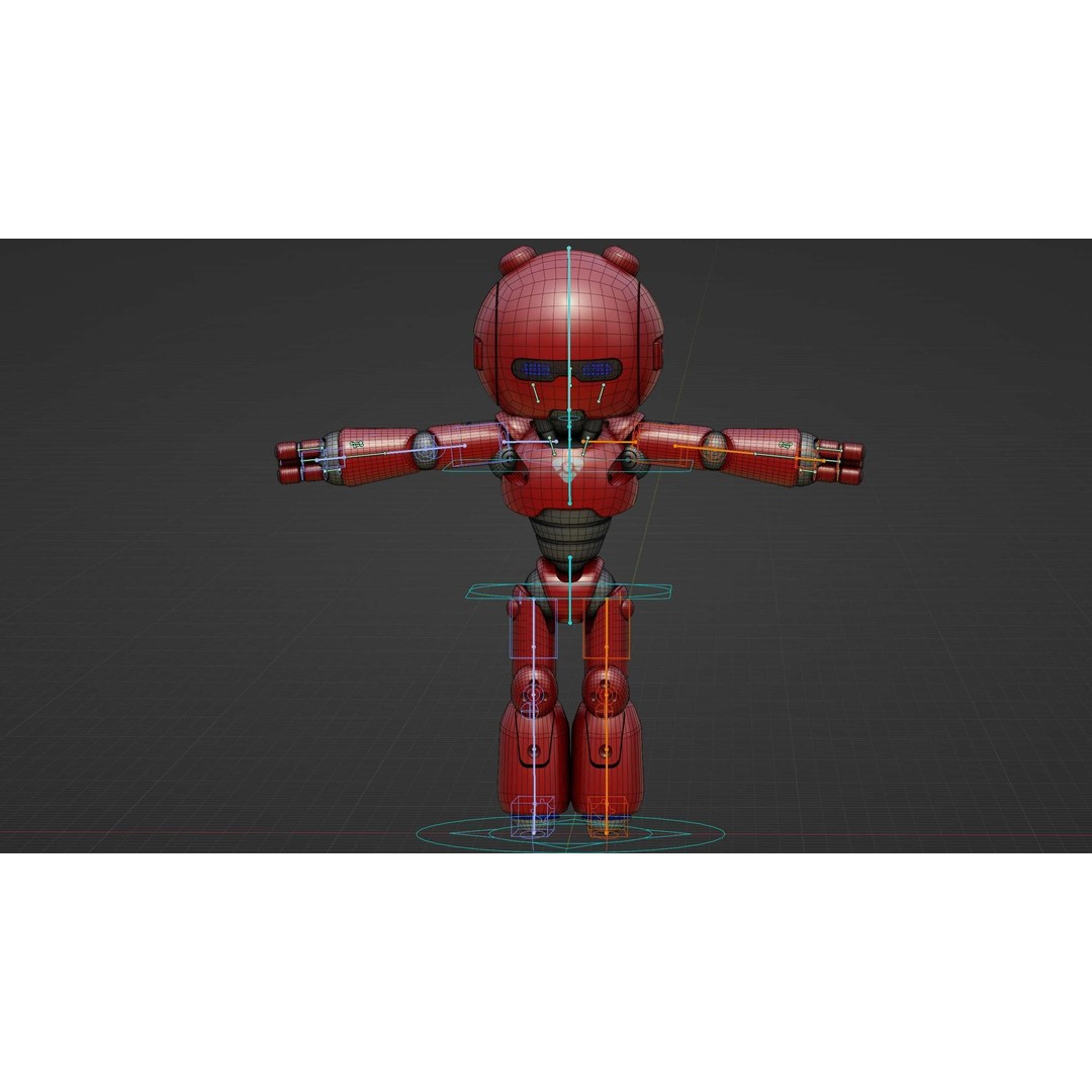 Hell Boy Bot 3D Model – Rigged Sci-Fi Character for Unity & Unreal Engine - View 40