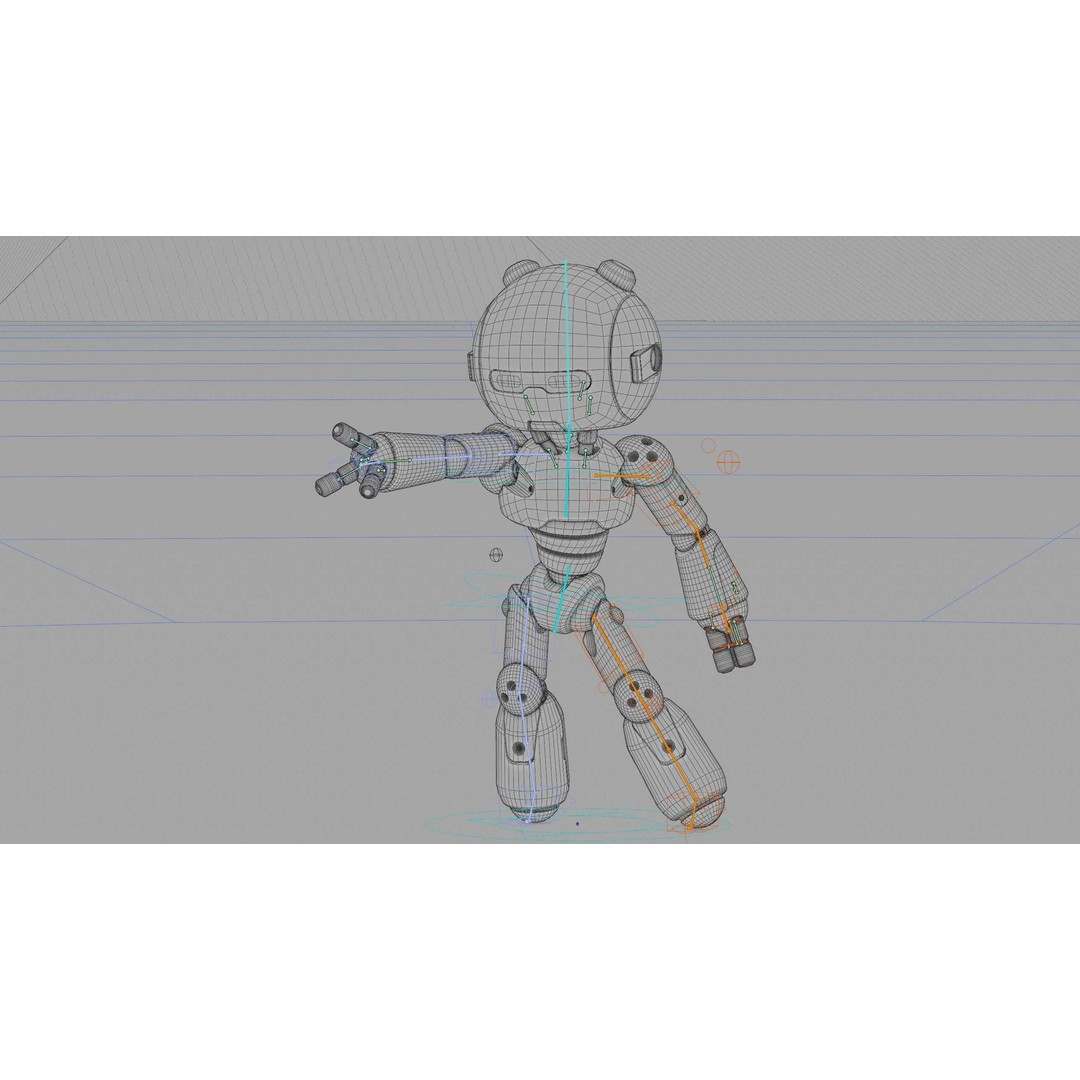 Hell Boy Bot 3D Model – Rigged Sci-Fi Character for Unity & Unreal Engine - View 41