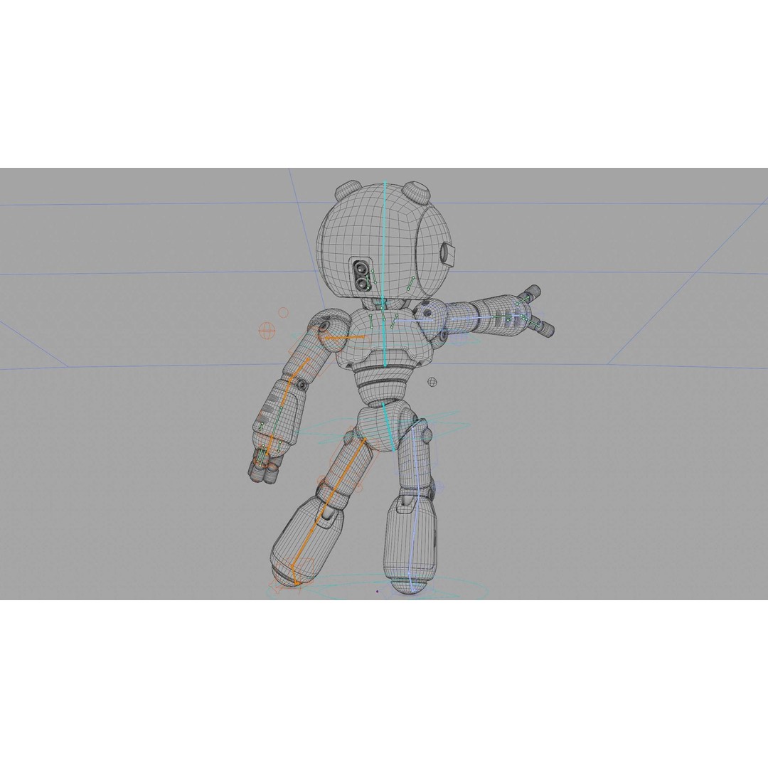 Hell Boy Bot 3D Model – Rigged Sci-Fi Character for Unity & Unreal Engine - View 42