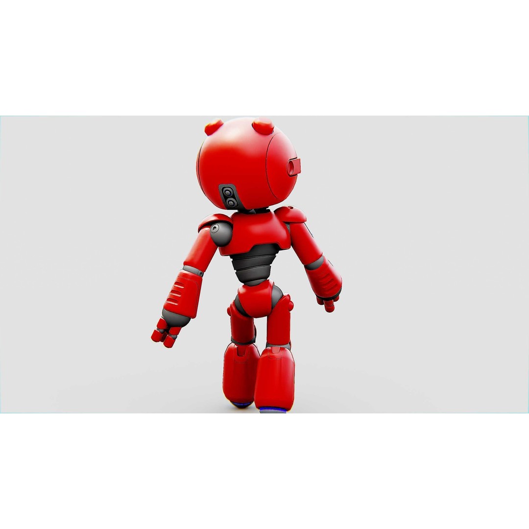 Hell Boy Bot 3D Model – Rigged Sci-Fi Character for Unity & Unreal Engine - View 9