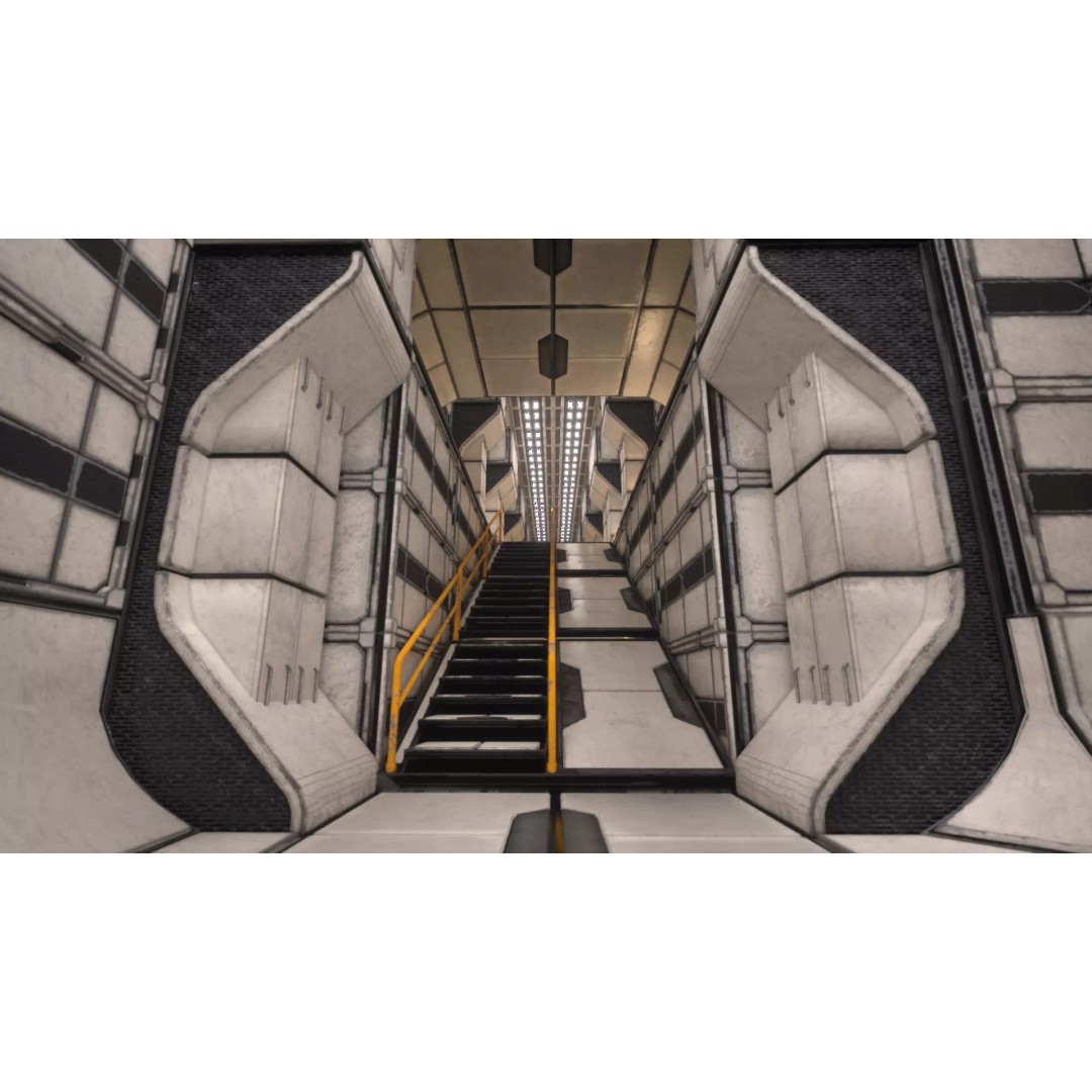 Modular Sci-Fi Industrial Corridor 3D Model – Low Poly Game Asset, FBX - View 13