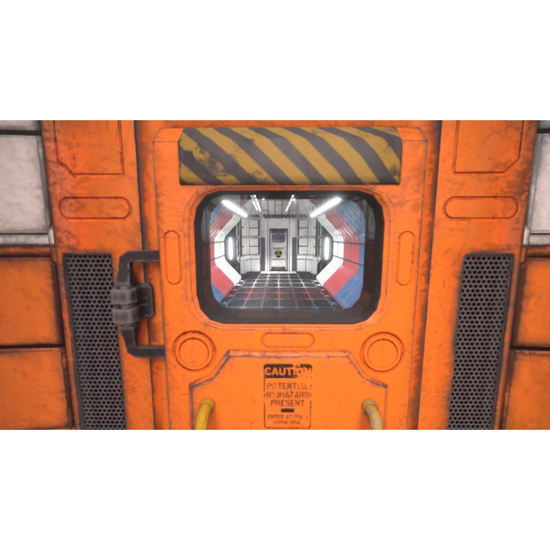 Modular Sci-Fi Industrial Corridor 3D Model – Low Poly Game Asset, FBX - View 23