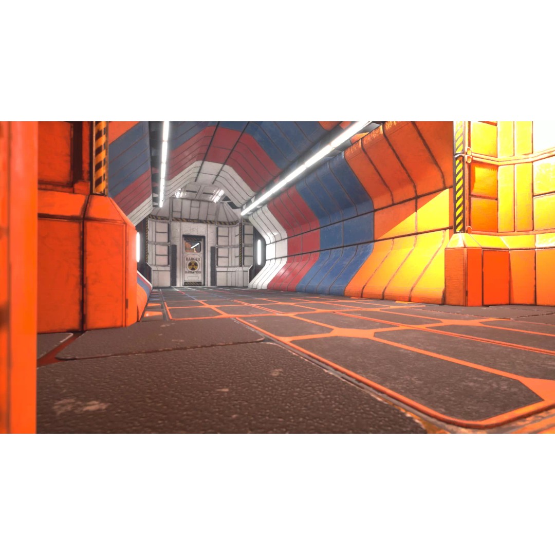 Modular Sci-Fi Industrial Corridor 3D Model – Low Poly Game Asset, FBX - View 24