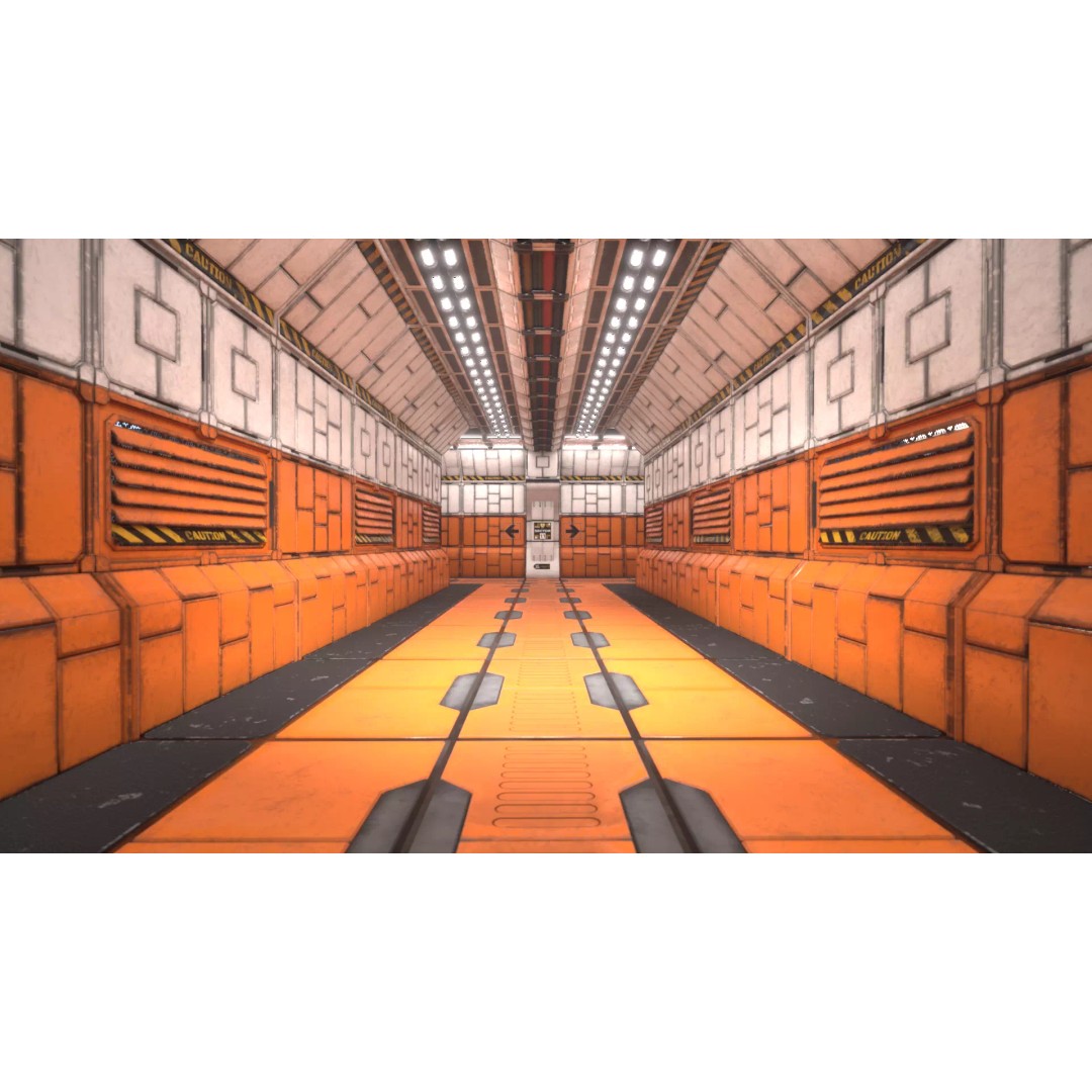 Modular Sci-Fi Industrial Corridor 3D Model – Low Poly Game Asset, FBX - View 27