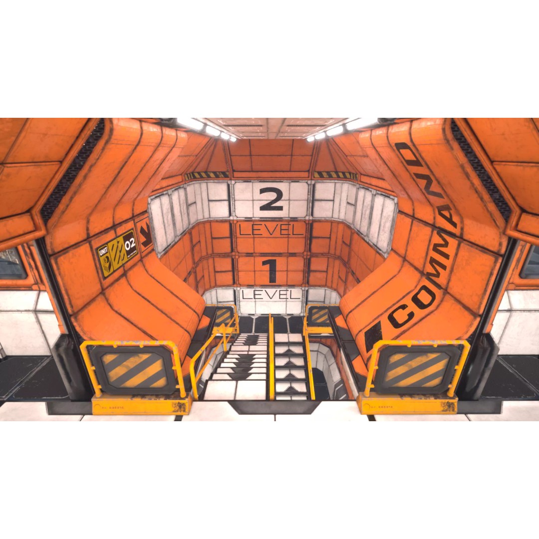 Modular Sci-Fi Industrial Corridor 3D Model – Low Poly Game Asset, FBX - View 34