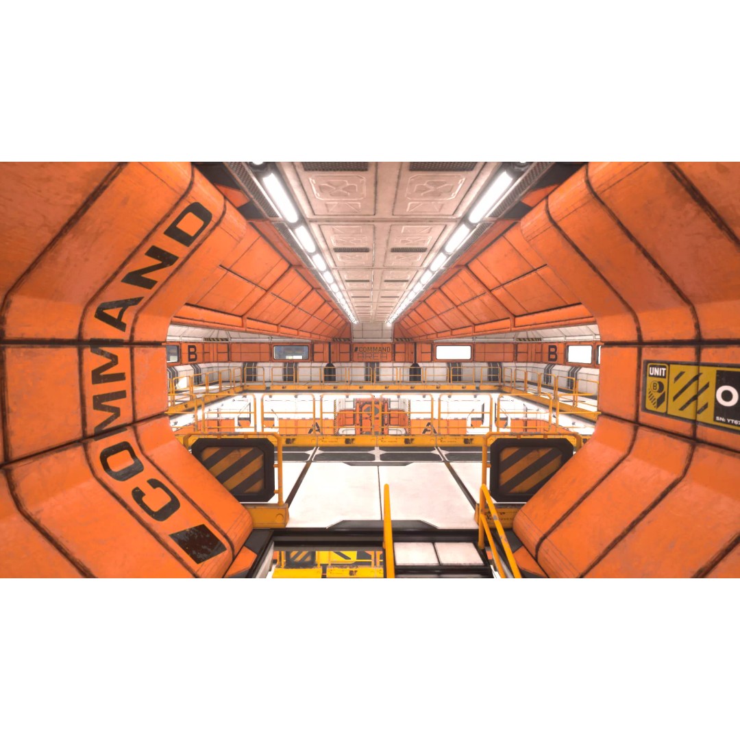 Modular Sci-Fi Industrial Corridor 3D Model – Low Poly Game Asset, FBX - View 35