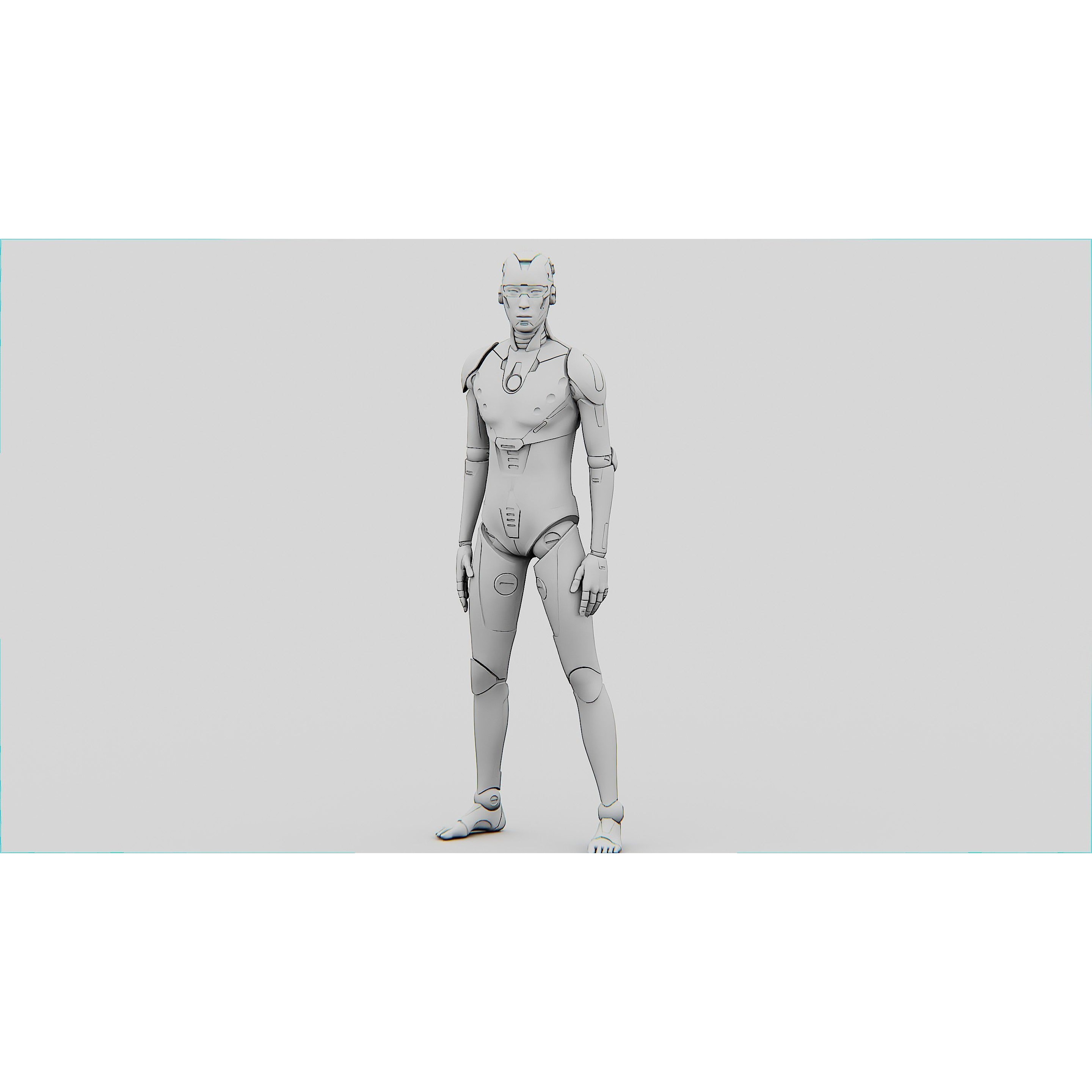 Humanoid Orpheus-B - Rigged Game-Ready 3D Model - View 33