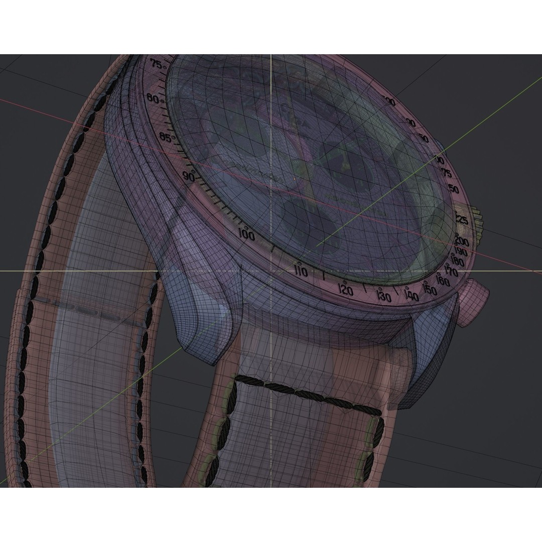 Swatch Omega MoonSwatch Earth 3D Model – High Poly PBR Asset, Blender, FBX, OBJ - View 14