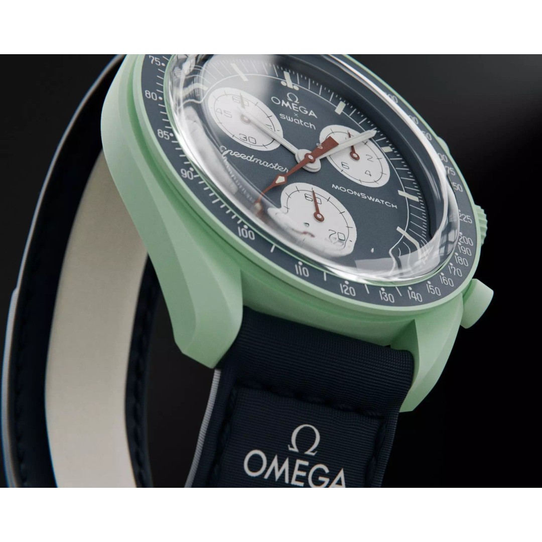 Swatch Omega MoonSwatch Earth 3D Model – High Poly PBR Asset, Blender, FBX, OBJ - View 2