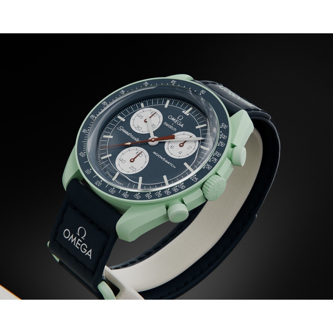 Swatch Omega MoonSwatch Earth 3D Model – High Poly PBR Asset, Blender, FBX, OBJ - View 5