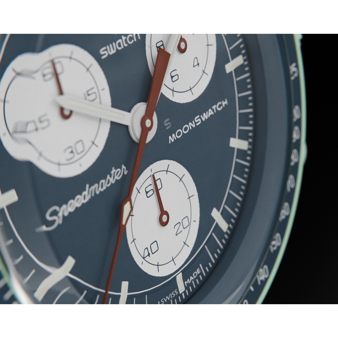 Swatch Omega MoonSwatch Earth 3D Model – High Poly PBR Asset, Blender, FBX, OBJ - View 8