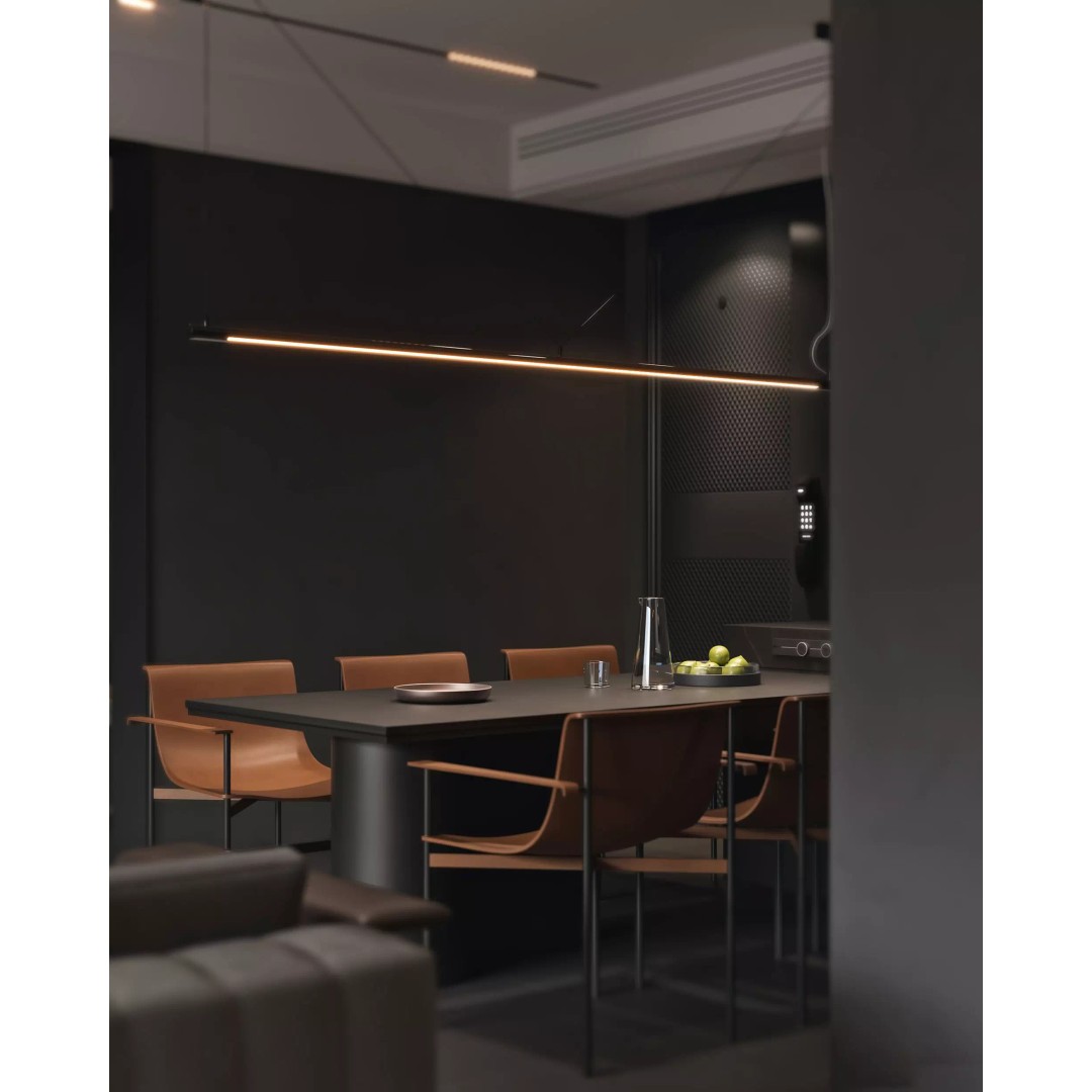 Luxury Living Space 3D Model – Modern Interior with Home Office, FBX - View 7