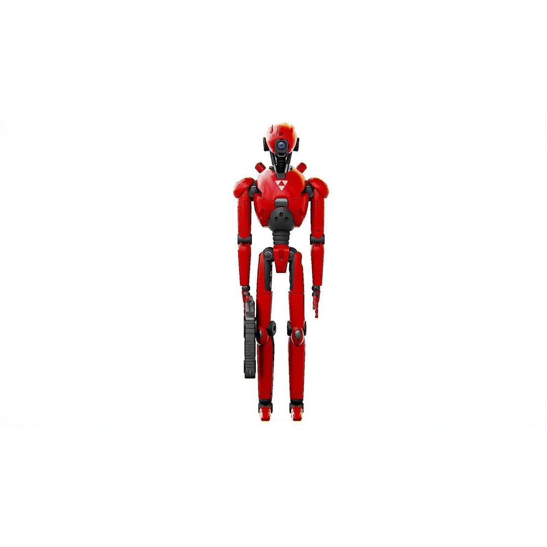 Battle Droid X-5000 3D Model – Rigged Sci-Fi Character, FBX & Blender - View 22