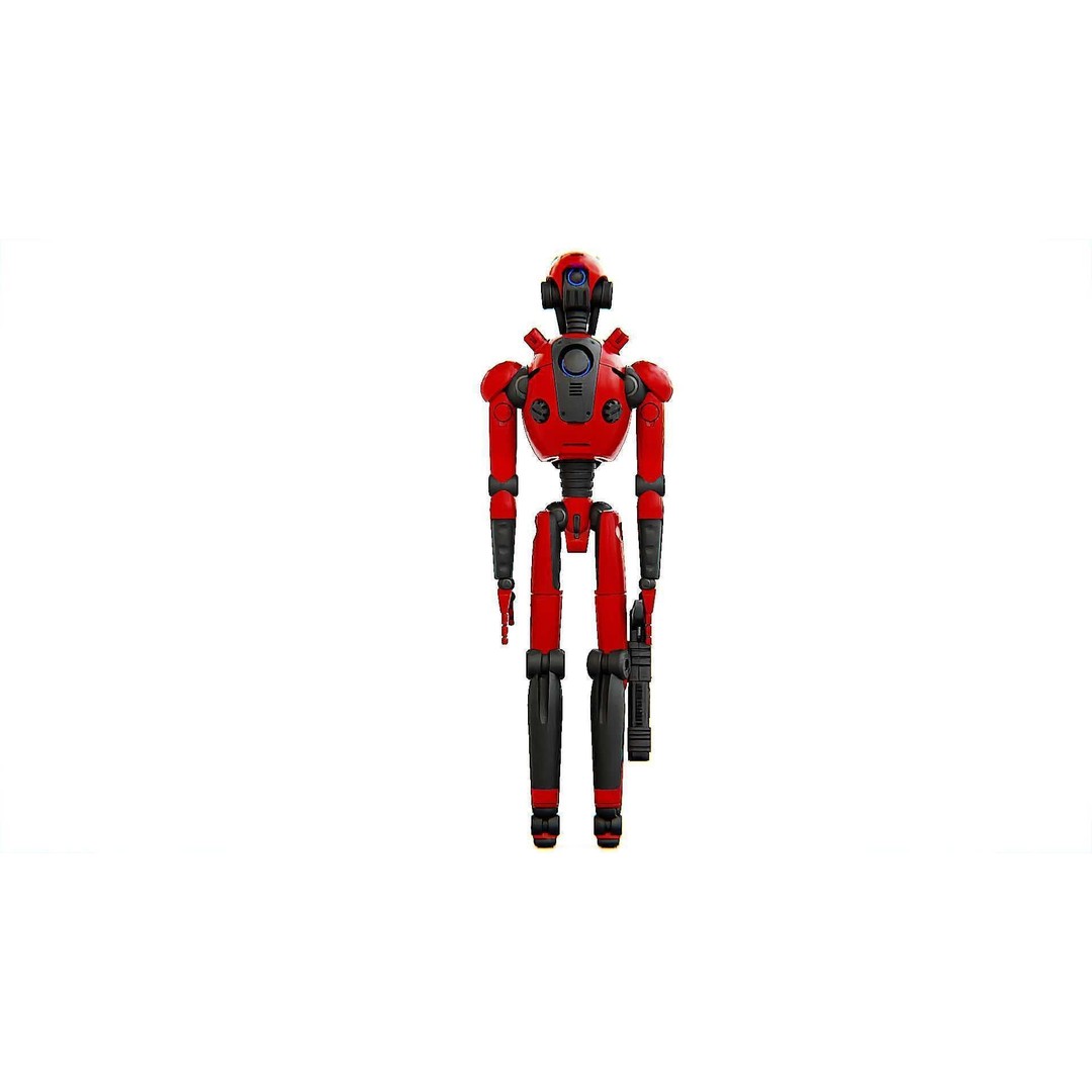 Battle Droid X-5000 3D Model – Rigged Sci-Fi Character, FBX & Blender - View 23