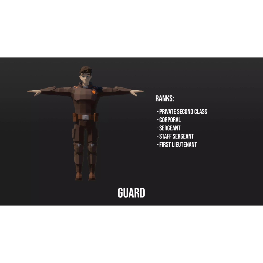 Low Poly Sci-Fi Characters 3D Model – Modular Game Asset, FBX - View 8