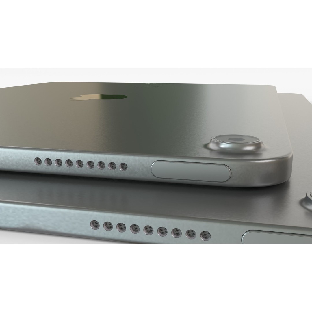 Apple iPad Air 2024 3D Model – Space Gray Collection, FBX & OBJ Formats - View 12