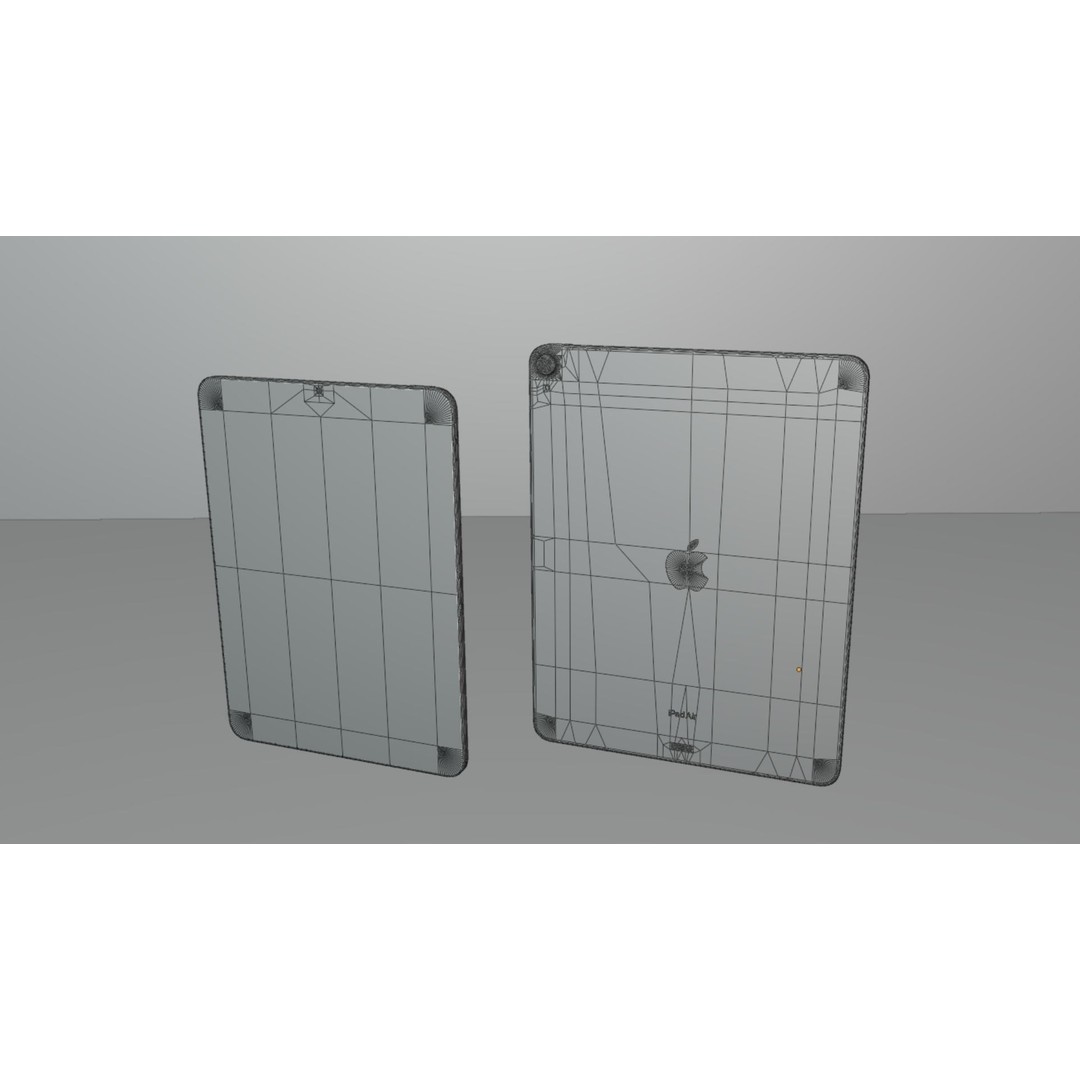 Apple iPad Air 2024 3D Model – Space Gray Collection, FBX & OBJ Formats - View 16