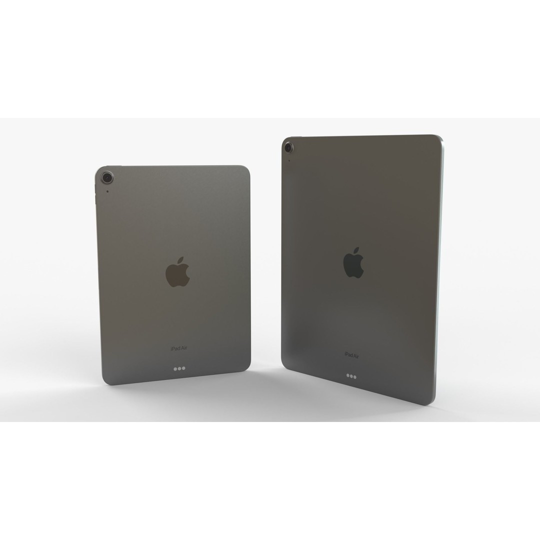 Apple iPad Air 2024 3D Model – Space Gray Collection, FBX & OBJ Formats - View 5