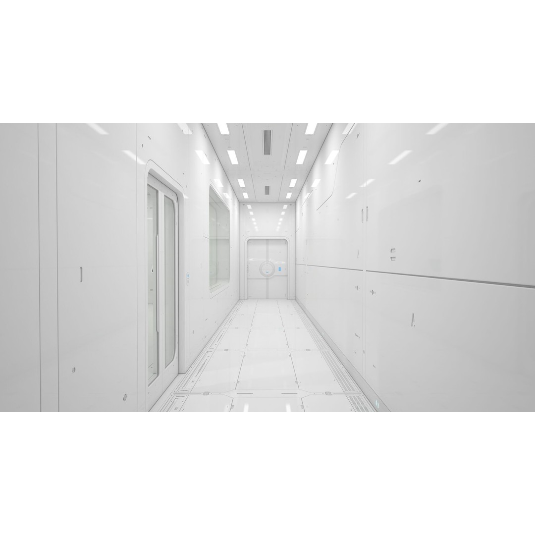 Sci-Fi Laboratory 3D Model – High Poly Interior with PBR Textures - View 10