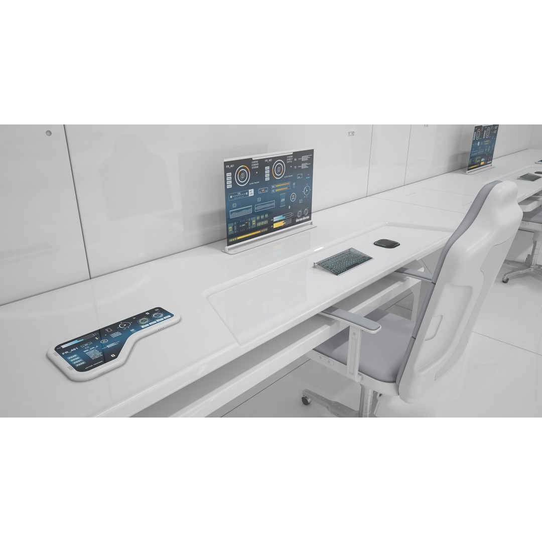 Sci-Fi Laboratory 3D Model – High Poly Interior with PBR Textures - View 13