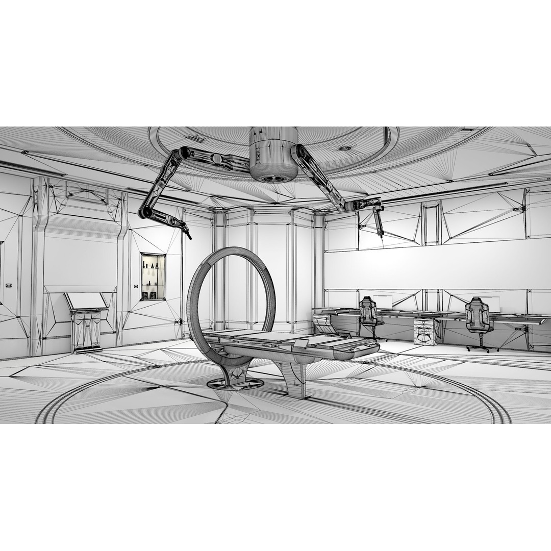 Sci-Fi Laboratory 3D Model – High Poly Interior with PBR Textures - View 14