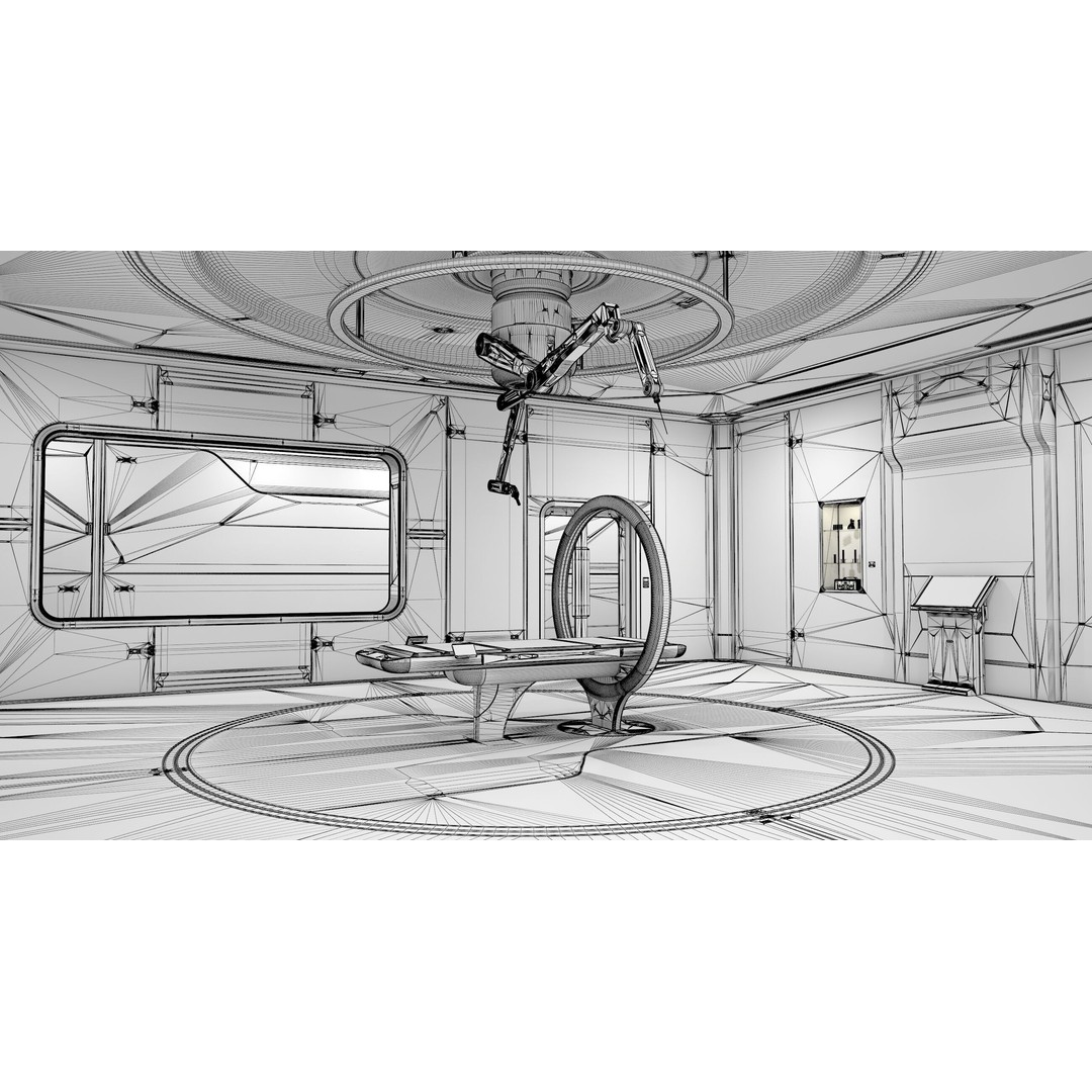 Sci-Fi Laboratory 3D Model – High Poly Interior with PBR Textures - View 16