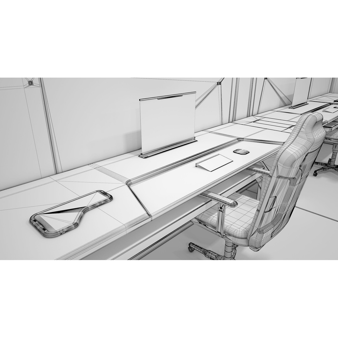 Sci-Fi Laboratory 3D Model – High Poly Interior with PBR Textures - View 17