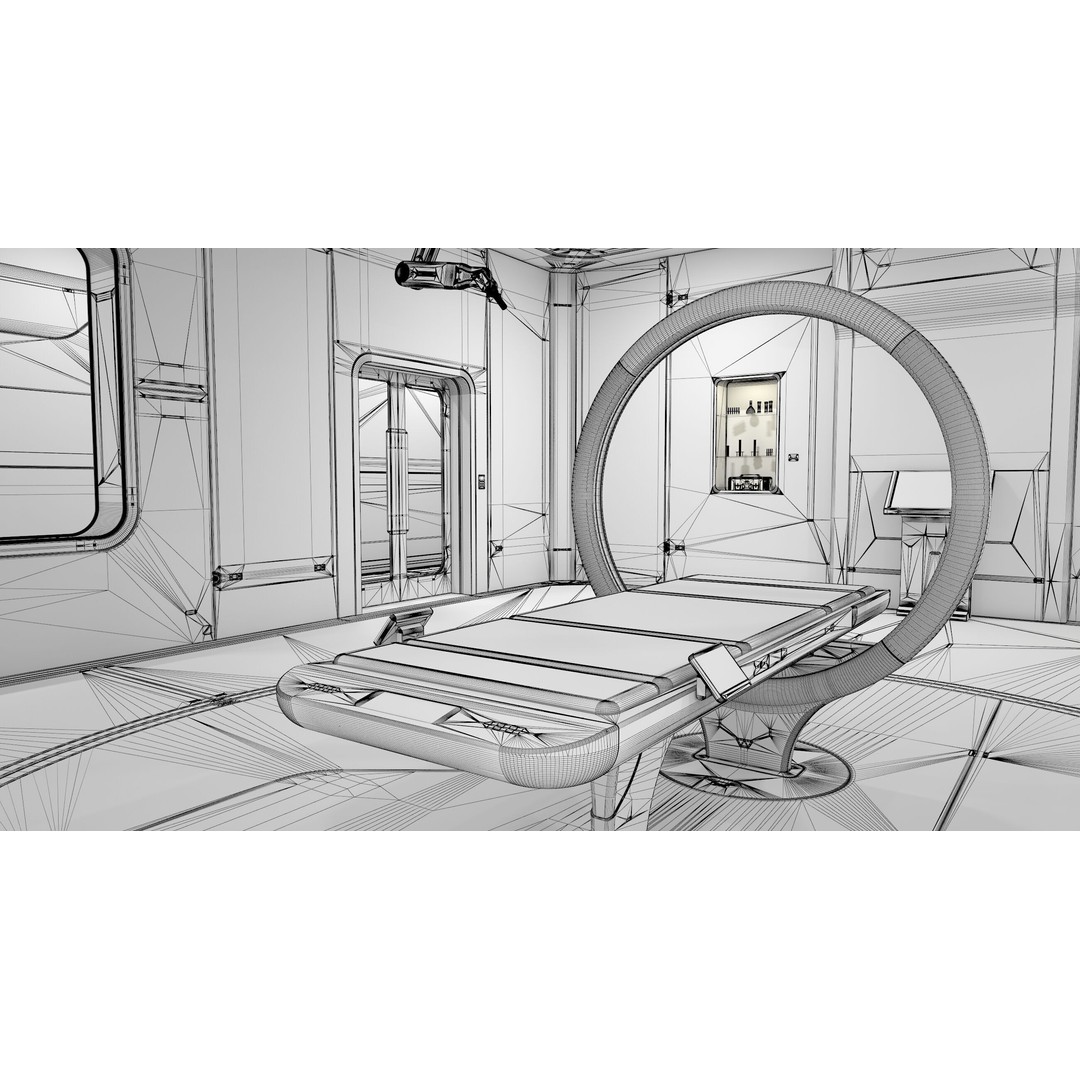 Sci-Fi Laboratory 3D Model – High Poly Interior with PBR Textures - View 18