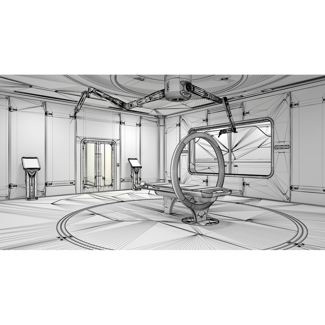 Sci-Fi Laboratory 3D Model – High Poly Interior with PBR Textures - View 24