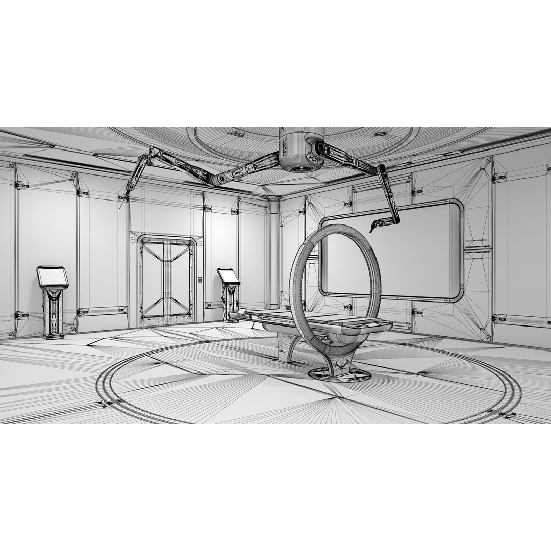 Sci-Fi Laboratory 3D Model – High Poly Interior with PBR Textures - View 25
