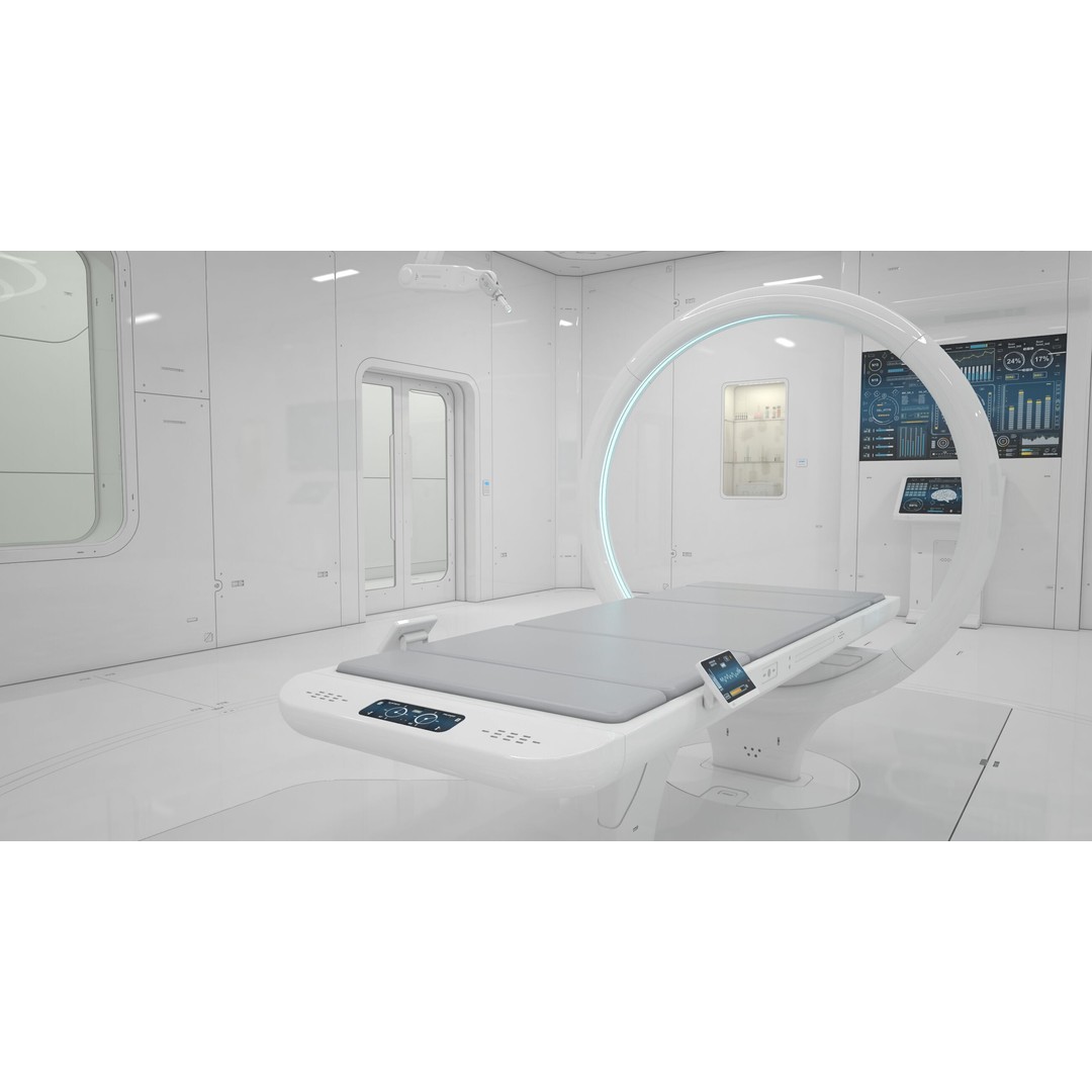 Sci-Fi Laboratory 3D Model – High Poly Interior with PBR Textures - View 3