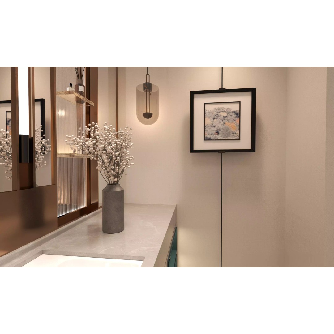 Hotel Bedroom 3D Model – Low Poly Interior Design, FBX, OBJ - View 12