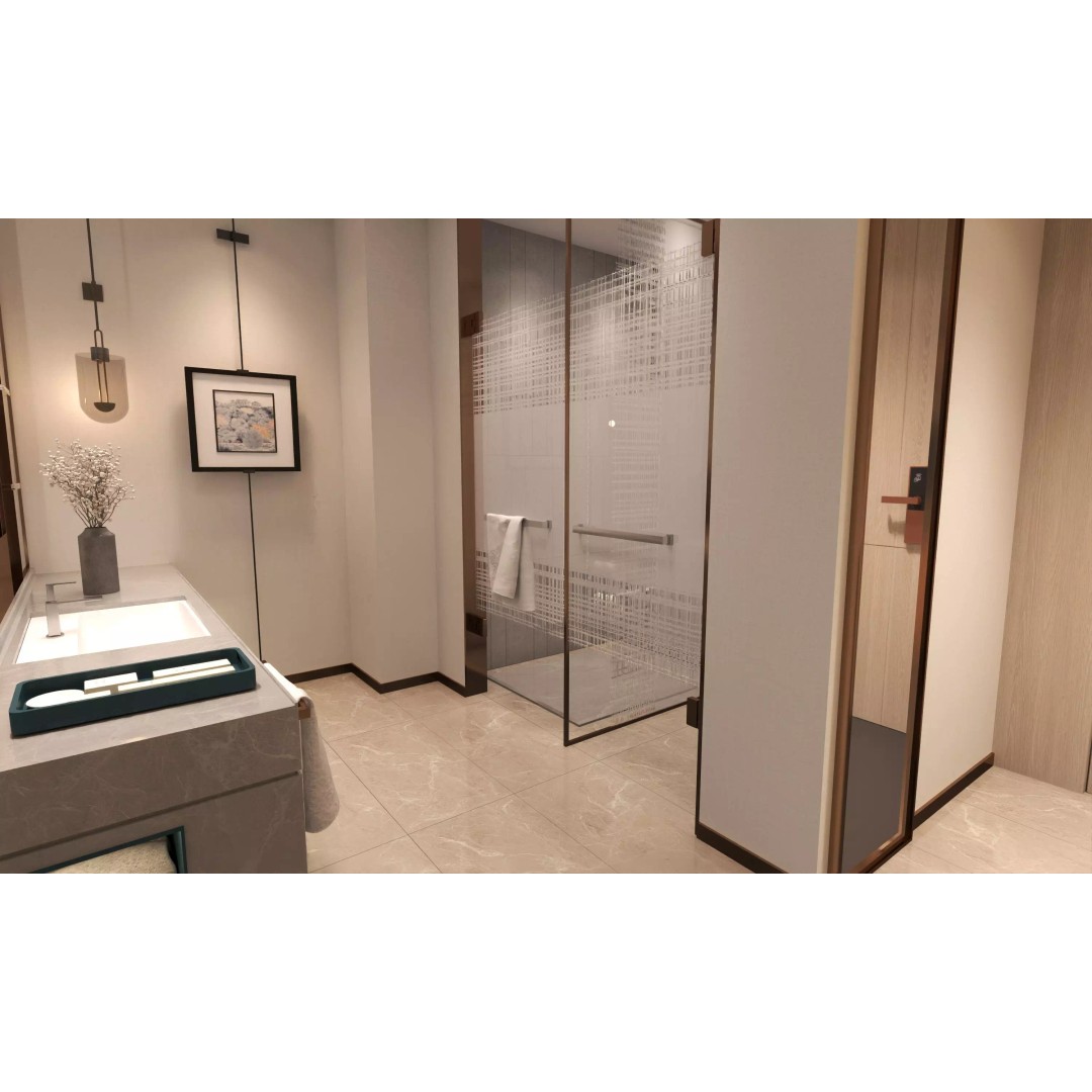 Hotel Bedroom 3D Model – Low Poly Interior Design, FBX, OBJ - View 13